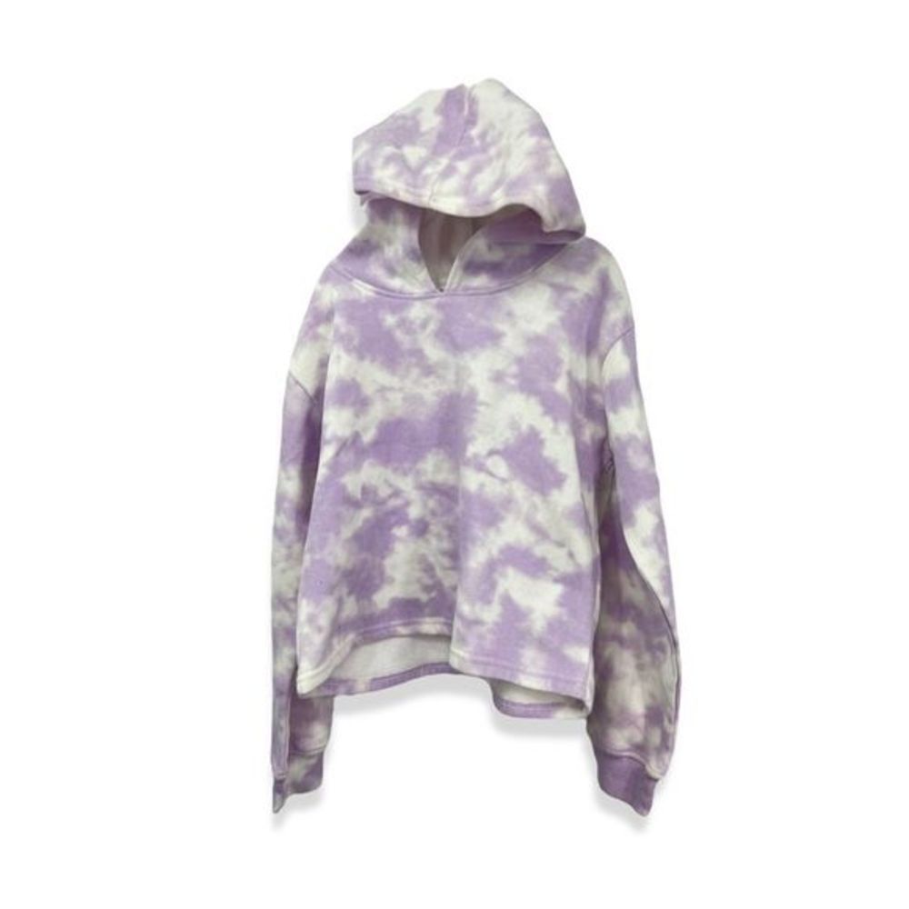 Dreamsicle sweatshirt Top Hoodie tie-dye White Purple girls M 10